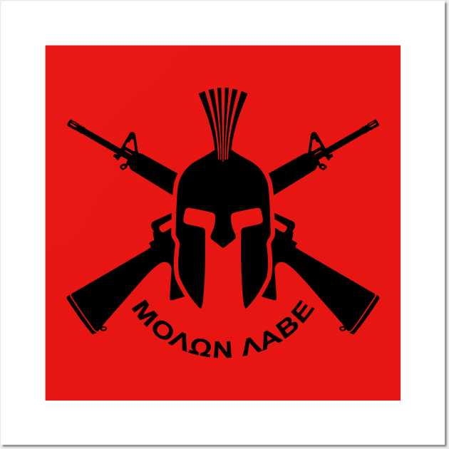 Mod.21 Molon Labe Greek Spartan Wall Art by parashop